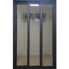 3연동 도어 중문(50바/램핑/망입강화/오픈형)